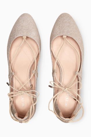 Lace Up Dolly Shoes